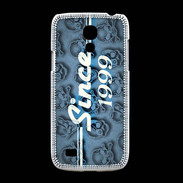 Coque Samsung Galaxy S4mini Since crane bleu 1999