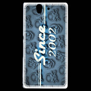 Coque Sony Xperia Z Since crane bleu 2002