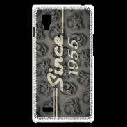 Coque LG Optimus L9 Since crane gris 1955