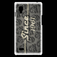 Coque LG Optimus L9 Since crane gris 1961