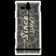 Coque Sony Xperia U Since crane gris 1960