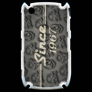 Coque Blackberry 8520 Since crane gris 1967