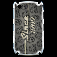 Coque Blackberry 8520 Since crane gris 1969