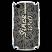 Coque Blackberry 8520 Since crane gris 1970