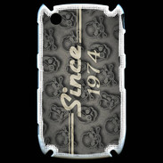 Coque Blackberry 8520 Since crane gris 1974