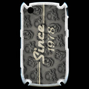 Coque Blackberry 8520 Since crane gris 1978