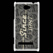 Coque HTC Windows Phone 8S Since crane gris 1987