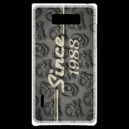 Coque LG Optimus L7 Since crane gris 1988