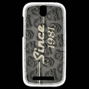 Coque HTC One SV Since crane gris 1981