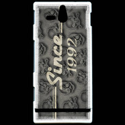 Coque Sony Xperia U Since crane gris 1992