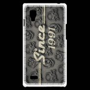 Coque LG Optimus L9 Since crane gris 1991