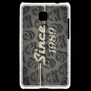 Coque LG Optimus L3 II Since crane gris 1989