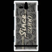 Coque Sony Xperia U Since crane gris 2000