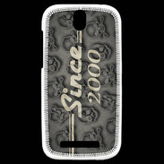Coque HTC One SV Since crane gris 2000