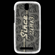 Coque HTC One SV Since crane gris 2003