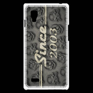 Coque LG Optimus L9 Since crane gris 2003