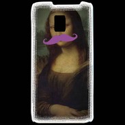 Coque LG P990 Moustache Mona Lisa