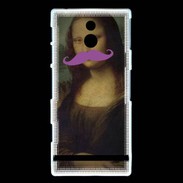 Coque Sony Xperia P Moustache Mona Lisa