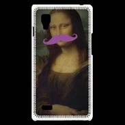 Coque LG Optimus L9 Moustache Mona Lisa