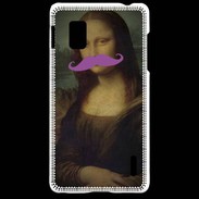 Coque LG Optimus G Moustache Mona Lisa