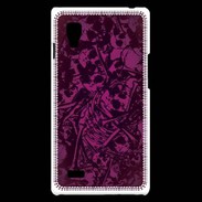 Coque LG Optimus L9 Skull and bones Rose