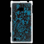 Coque Nokia Lumia 720 Skull and bones Bleu