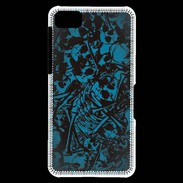 Coque Blackberry Z10 Skull and bones Bleu