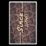 Etui carte bancaire Since crane rose 1986