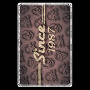Etui carte bancaire Since crane rose 1987