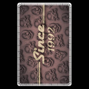 Etui carte bancaire Since crane rose 1992