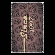 Etui carte bancaire Since crane rose 1997
