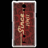 Coque Sony Xperia T Since crane rouge 1961