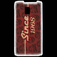 Coque LG P990 Since crane rouge 1968