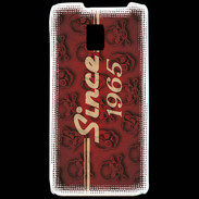 Coque LG P990 Since crane rouge 1965