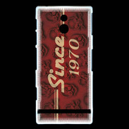 Coque Sony Xperia P Since crane rouge 1970