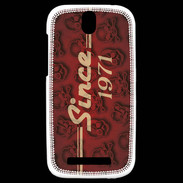 Coque HTC One SV Since crane rouge 1971