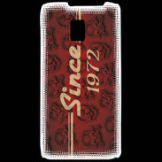 Coque LG P990 Since crane rouge 1972