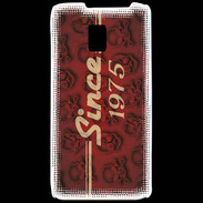 Coque LG P990 Since crane rouge 1975