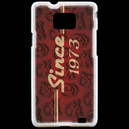 Coque Samsung Galaxy S2 Since crane rouge 1973