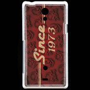 Coque Sony Xperia T Since crane rouge 1973