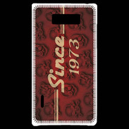 Coque LG Optimus L7 Since crane rouge 1973