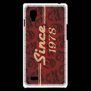 Coque LG Optimus L9 Since crane rouge 1978