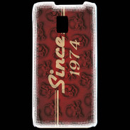 Coque LG P990 Since crane rouge 1974