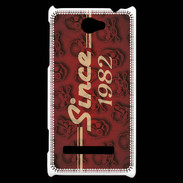 Coque HTC Windows Phone 8S Since crane rouge 1982