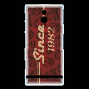 Coque Sony Xperia P Since crane rouge 1982