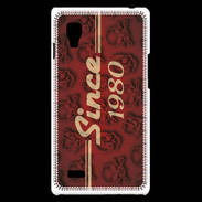 Coque LG Optimus L9 Since crane rouge 1980