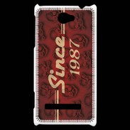 Coque HTC Windows Phone 8S Since crane rouge 1987