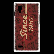 Coque LG Optimus L9 Since crane rouge 1987
