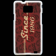 Coque Samsung Galaxy S2 Since crane rouge 1986