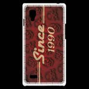 Coque LG Optimus L9 Since crane rouge 1990